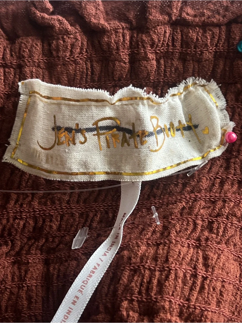 Free People x Jens Pirate Booty Fleetwood Gauzy Tunic Large Brown